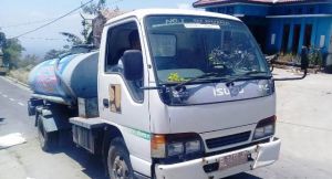 Dukung Pengecoran Jalan TMMD, Sejumlah Truk Air Didatangkan