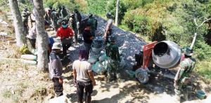 Polisi Juga Aktif Terlibat di Lokasi TMMD