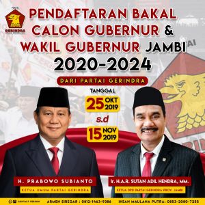 Pilkada 2020 Gerindra Buka Pendaftaran Serentak, SAH: Seluruh Calon Akan Disurvei 