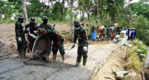 Sedikit Tapi Pasti, TNI Satgas Kejar Kekurangan Pekerjaan