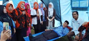 Peringati Hari Sumpah Pemuda ke 91 Srikandi PP Tebo Gelar Baksos Donor Darah