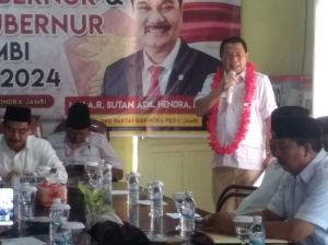 Kembalikan Formulir,  Ramli Taha Datang dengan Baju Khas Gerindra dan Langsung Sampaikan Visi Misi