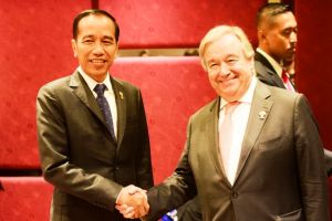 Bertemu Sekjen PBB, Presiden Jokowi Bahas Masalah Rakhine State dan Palestina