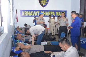 Ditpolairud Polda Jambi Gelar Donor Darah