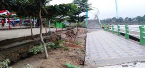 Bangunan Track Jogging di Danau Sipin Jambi Nyaris Amblas 