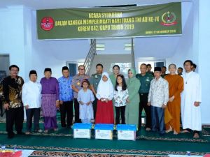 Hari Juang TNI/AD, Anak Alm Asmara Pahlawan Karhutla diangkat Jadi Anak Asuh Korem 042/Gapu Jambi