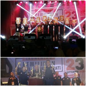 Beduk Dipukul, Launching Pilkada 2020 Dimulai, KPU Tanjabbar Hadirkan Hello Band 