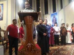 Hadiri Misa Natal di Katedral, Anies: Keberagaman Suratan Tuhan