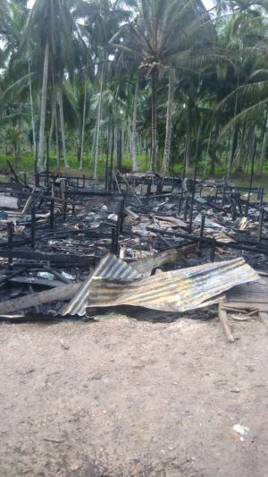 Rumah Warga Di Tanjabtim Hangus Terbakar dan Rata Dengan Tanah