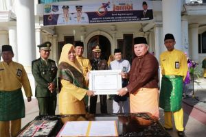 Pemkab Tanjab Barat Gelar Upacara HUT Jambi Ke-63