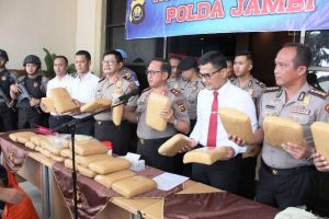 Polda Gagalkan Penyeludupan Ganja Seberat 29 Kg di Gudang SD 130 Kota Jambi