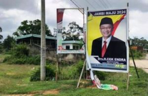 Dapati Baliho di Sarolangun Kembali Rusak, GEMA: Tanda Wo Haris Kuat!