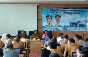 Dihadiri Sekda, Bappeda Gelar Konsultasi Publik Rancangan Awal RKPD 2021