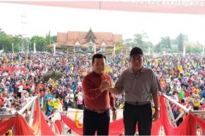 Saat Al Haris-UAS dan Ribuan Massa Peringati HUT Wisnu Murti Jambi