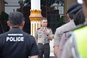 Kapolda Jambi Berikan Arahan Kepada Personil Terlibat Operasi Antik 2020