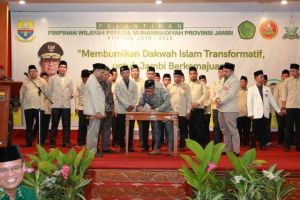 Hadiri Pelantikan PW Pemuda Muhammadiyah, Ini Harapan Asisten II Pemprov Jambi