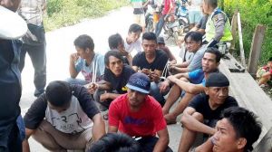 24 Orang Berhasil Digaruk Tim Ditresnarkoba Polda Jambi di Pintu Masuk Kampung Narkoba