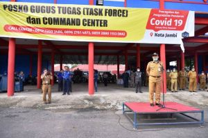 Kota Jambi Bersatu, Fasha Pimpin Apel Besar Gugus Tugas Lawan COVID-19