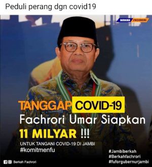 Foto Fachrori Di tengah Wabah Virus Corona Menuai Protes, HMI Jambi: Itu Bukan Dana Pribadi