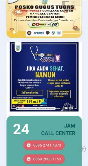 Masyarakat Kota Jambi Bisa Cek Sebaran ODP di Kota Jambi Melalui Situs Ini