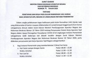 Inilah Jam Kerja ASN pada Bulan Ramadan 1441 Hijriah