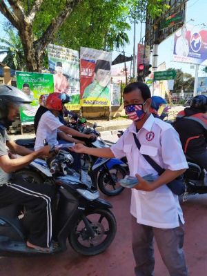 DPD Pospera Bagi-bagi 10 Ribu Masker Ke Masyarakat Kota Jambi