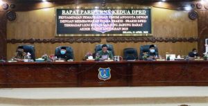 Paripurna Kedua Pembahasan LKPJ Tahun Anggaran 2019 Dihadiri Bupati
