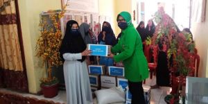 Subdenpom Kerinci Bagikan Paket Sembako dan Masker Kepada Panti Asuhan Putri 