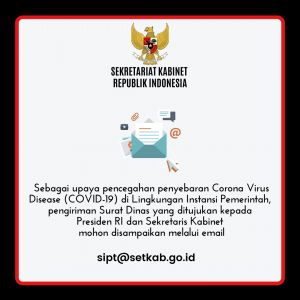 Sekretariat Kabinet Lakukan Pembatasan Alur Surat Dinas Masuk Secara Fisik