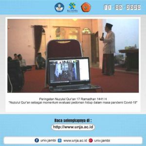 Peringati Nuzulul Quran dengan Protokol Covid-19, Ini yang Disampaikan Rektor Unja
