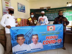 KKKS Provinsi Jambi Bagikan Paket Sembako ke Warga Terdampak Covid 19 di Desa Tangkit Baru