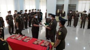3 Kejari Laksanakan Pelantikan, Minus Kajari Tanjabtim Karena Kendala Penerbangan
