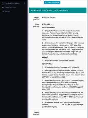 Diberhentikan DKPP, PTUN Kabulkan Gugatan Komisioner KPU RI Evi Novinda