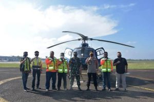 Kapolda Jambi Pantau Titik Api Lewat Udara di Wilayah Rawan Karhutla