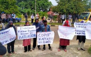 Puluhan Massa Gelar Aksi di Bungo, Desak Aparat Usut Tuntas Cukong PETI