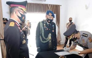 Kapolda Pimpin Sertijab Kabid Keuangan dan Kapolres Tebo