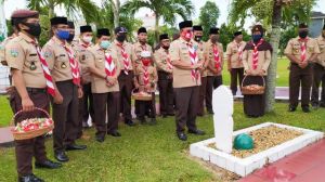 Wakil Walikota Jambi Pimpin Ziarah Makam Pahlawan Untuk Peringati Hari Pramuka ke-59