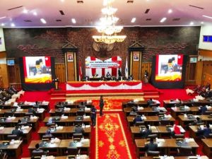 Terapkan Protokol Kesehatan, DPRD Gelar Paripurna Mendengarkan Pidato Kenegaraan Presiden