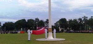 Meski Pandemi Covid-19, Penurunan Bendera Pusaka di Provinsi Jambi tak Ada Terkedala