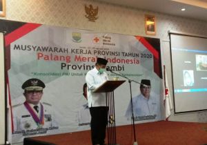 PMI Jambi Gelar Mukerprov, HBA: Kedepan Ikut dan Terus Berperan Aktif Bantu Masyarakat