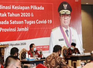Di Hadapan Mendagri Tito, Fachrori Sampaikan Jambi Siap Laksanakan Pilkada Serentak