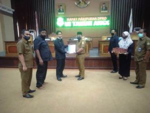 DPRD Tanjabtim Menggelar Rapat Paripurna Penyampaian Rancangan KUPA dan PPAS