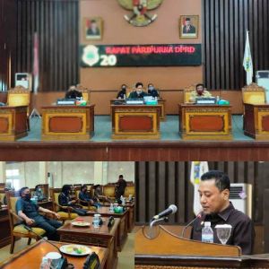 Rapat Paripurna Mendengarkan Jawaban Eksekutif Terhadap Pandangan Umum Fraksi DPRD Tanjabtim