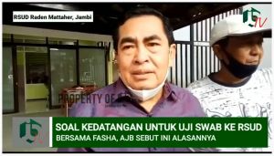 VIDEO: Wawancara AJB Usai Datangi RSUD untuk Jalani Uji Swab