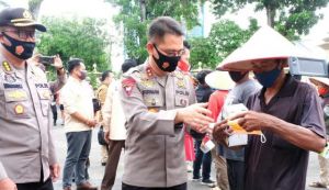 Pemulihan Ekonomi Nasional, Polda Jambi Gelar Penggunaan Masker Adaptasi Kebiasaan Baru