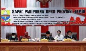 Gubernur Sampaikan Nota Keuangan Perubahan APBD 2020, Apresiasi Kritik dan Saran Dewan terhadap Lima