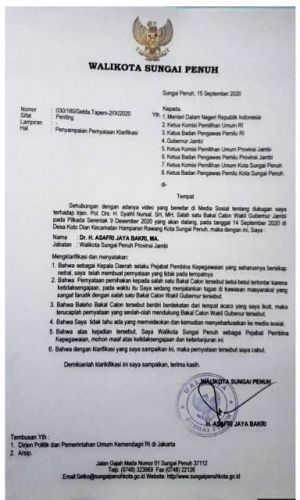 Video Ajak Warga Dukung Syafril Nursal Viral, AJB Berikan Klarifikasi Ini