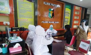 Sebelum Dijebloskan ke Lapas, 24 Napi di Polres Muaro Jambi Dirapit Test