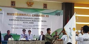 Satu Calon Mundur di Muscab, Ridwan Muchtar Terpilih Aklamasi Jadi Ketum HIPMI Kota Jambi