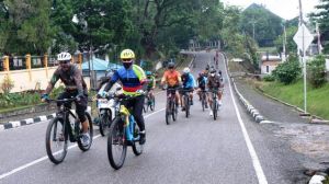 Gowes Sinergitas TNI/Polri Pantau Situasi Kamtibmas di Kota Jambi